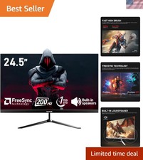High-Performance 24.5" FHD Gaming Monitor - 200Hz, 178  Viewing  Built-in Sound