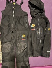 Bass Pro Shops Gore-Tex 100mphWaterproof Fishing Jacket & Pants Set Black Size L