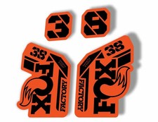 Fox 38 2021 Factory Forks Suspension Decals Sticker Set Adhesive Orange Black Fox 38 2021 Factory Forks Suspension Decals Sticker Set Adhesive Orange Black