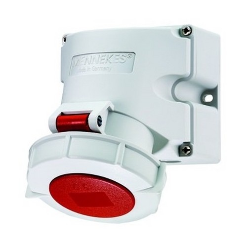 Mennekes Cee-Steckdose 5P 16A 6H 400V (50+60Hz) Rot IP67 Aufputz Schraublose...-image