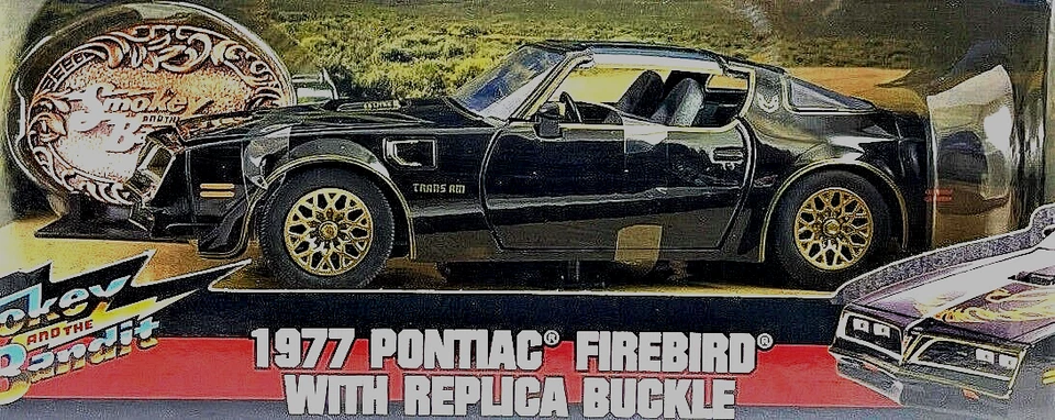 Jada Toys Smokey & The Bandit 1977 Pontiac Firebird w/ Replica Buckle 1:24 - Image 2 of 4