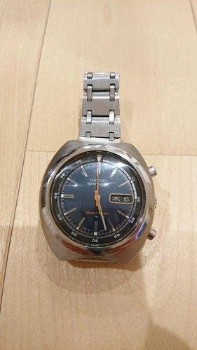 SEIKO 5 Sports Speed Timer 7017-6040 Automatic Chronograph  Vintage Working