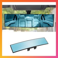 12 Inch Wide Angle HD Panoramic Rearview Mirror Clip-On Auto Anti-Glare Lens