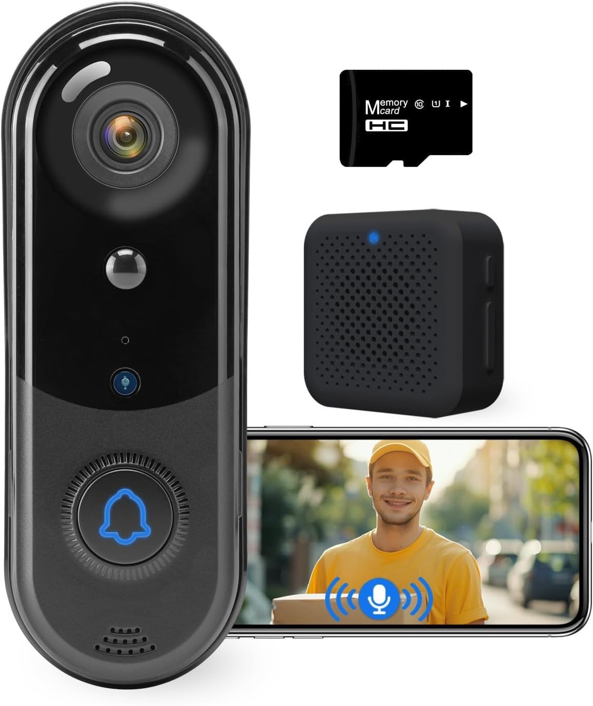 Taishixing 1080P Video Doorbell Camer, Wireless Camera Outdoor, J1