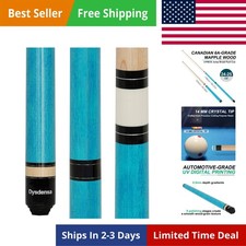 3-Piece Heavy Jump Break Cue Stick 24-25 oz, Canadian Maple Wood 14mm Crystal...