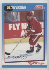 1991-92 Score Canadian Bilingual Steve Chiasson #513 3bz