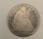 1873 Seated Liberty Silver Half Dollar 50c
