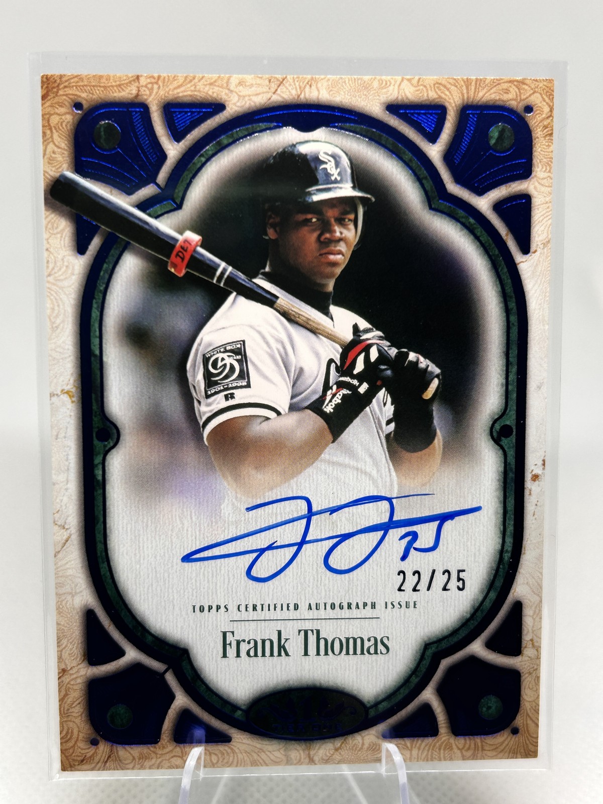 2026 Topps Tier One Frank Thomas Tier One Autographs Blue /25 #T1A-FT White Sox