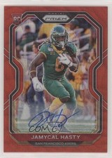 2020 Panini Prizm Rookie Red Wave Prizm Auto 40/149 Jamycal Hasty #303 Auto pm5