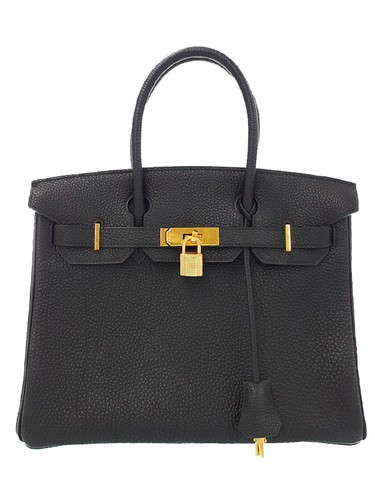 Hermes Birkin30 Handbag Black Togo Women Bag Purse Tote Luxury Box DustBag #T001