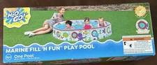 NEW H2O GO Marine Fill N Fun Play Pool 60” Kiddie Pool with Sea Life Print