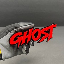 1pc Aggressive Ghost Custom 3d Car Emblem Multicolor Acrylic Car Badge Decal