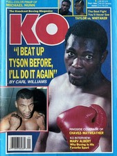 1989 September KO Knockout Boxing Magazine Mike Tyson Carl Williams Nunn Chavez