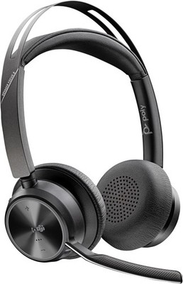 (B) Poly Voyager Focus 2 Kopfhörer-Set - Schwarz (213727-02) Headset ANC USB-C