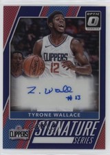 2017 Panini Donruss Optic Signature Series Purple Prizm Tyrone Wallace Auto pu3