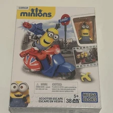 Minions Mega Bloks "Scooter Escape" 37 pcs Building Set. NEW SEALED (2015)