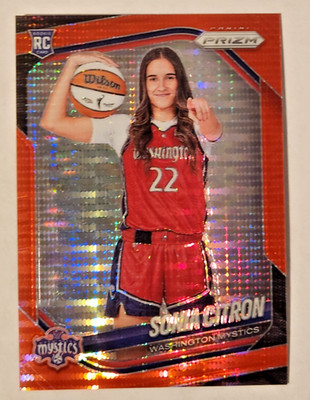 Sonia Citron Rookie Variation Red Pulsar #'d /299 ( 2025 Prizm WNBA RC #148 SP )