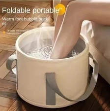 Foldable Foot Spa Bath Tub Portable Soak Basin Heat Retention Massage Bucket