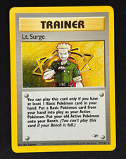 Lt. Surge Holo Unlimited 17/132 - Gym Heroes - English Pokémon TCG - MP on eBay