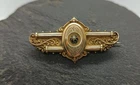 Magnificent Antique Victorian Era Filled Gold Brooch 1880s