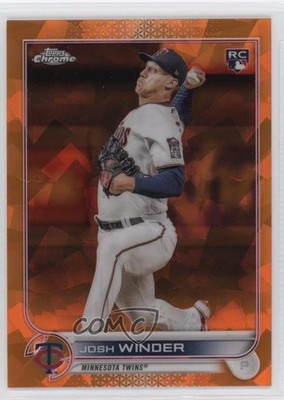 2022 Topps Chrome Update Sapphire Orange 16/25 Josh Winder #US6 Rookie RC 0xh3