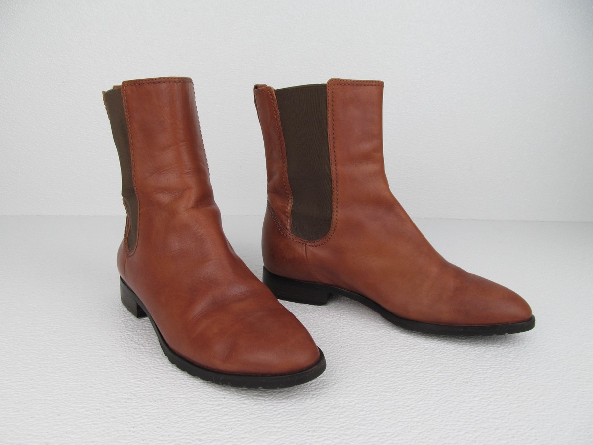 Cole Haan Tan Brown Leather Chelsea Boots Women