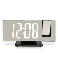 LED Digital LED Projection Alarm Clock Temperature Date Snooze Ceiling Projector