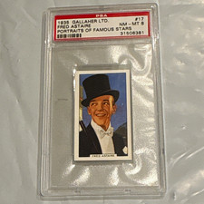 1936 GALLAHER PORTRAITS OF FAMOUS STARS #17 FRED ASTAIRE PSA 8