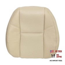 Driver or Passenger Side Top Lean Back Perforated Leather Seat Cover Tan 333