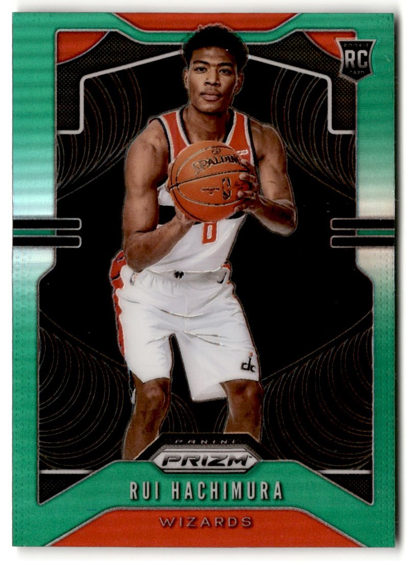2019-20 Panini Prizm Green Rui Hachimura Rookie #255 Washington Wizards