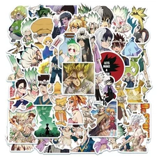 Mix 10/50 PCs Dr. STONE Anime Luggage Notebook Laptop Car Stickers