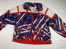 Vintage Lavon By Cheerful Corp White/blue /red Women's Jacket Size L