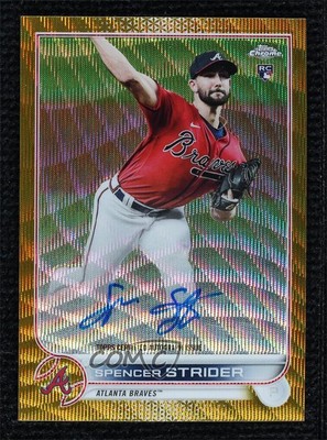 2022 Topps Chrome Gold Wave Refractor /50 Spencer Strider #RA-SS 
