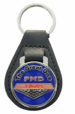Leather Keychain Ring With PMD "The Great One" For 1964-1974 Pontiac GTO Models