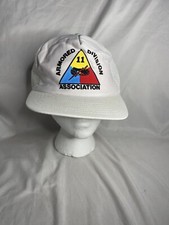 armored division association mesh hat made in USA Read Description