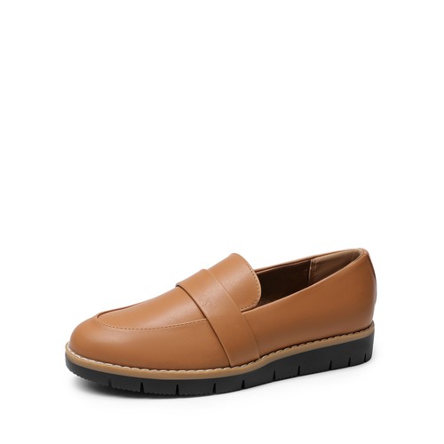 Womens Loafers Faux Leather Casual Shoes Slip On Daily Wear Work Office Loafers - Picture 18 of 32