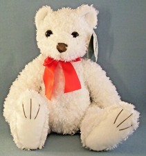 First  Main Tucker White Teddy Bear Plush Hand-Crafted Stuffed New With Tags