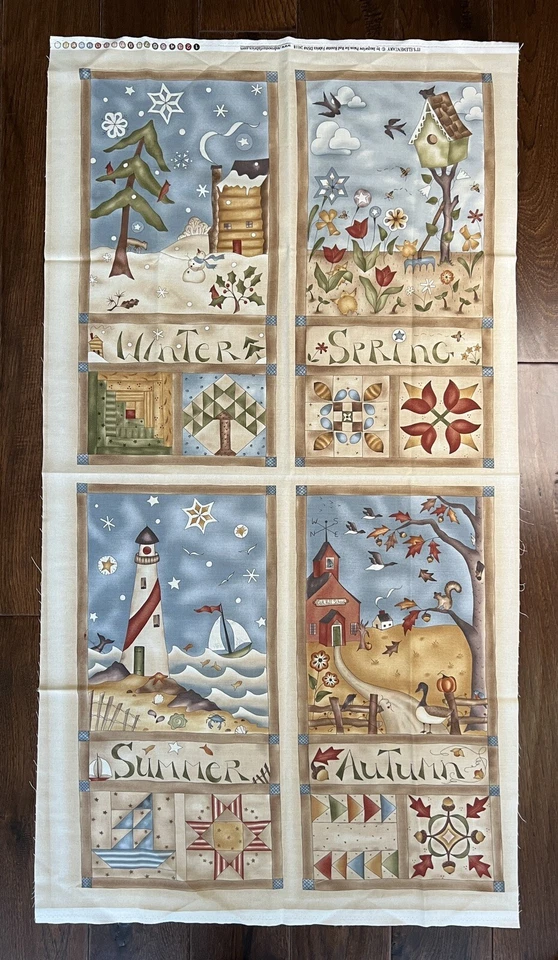IT'S ELEMENTARY by Jacqueline Paton Red Rooster Panel 23”x44” Two Fat Quarters - Image 3 of 4