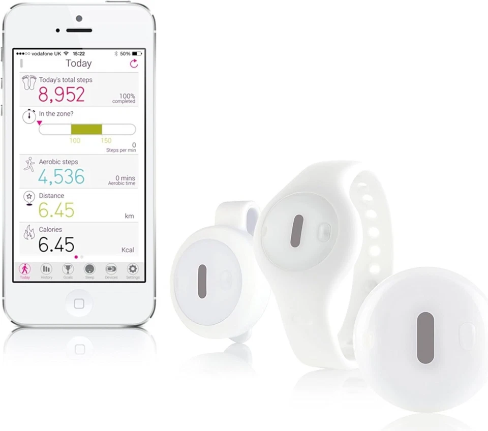 Orb by Fitbug Bluetooth Tracks Movement + Sleep FB929 White Brand New - Image 4 of 4