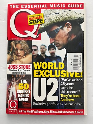 Q UK Magazine November 2004 U2 Joss Stone 