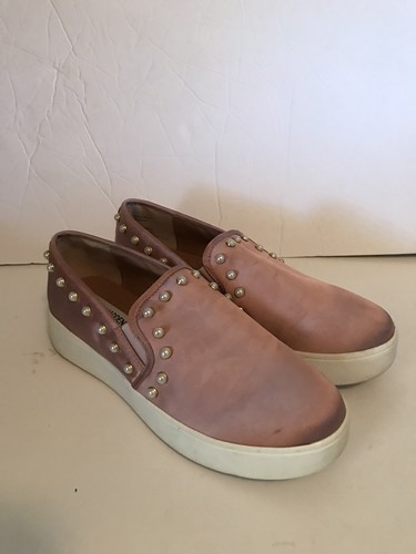 Tenis Steve Madden Genette Brailon para mujer rosa plataforma perlas sin cordones EE. UU. 8 - Imagen 3 de 9