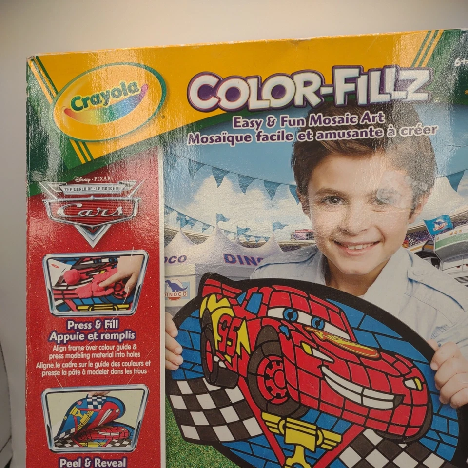 CRAYOLA Disney Pixar Cars Color Fillz MODEL MAGIC mosaic art lightning McQueen - Image 3 of 4