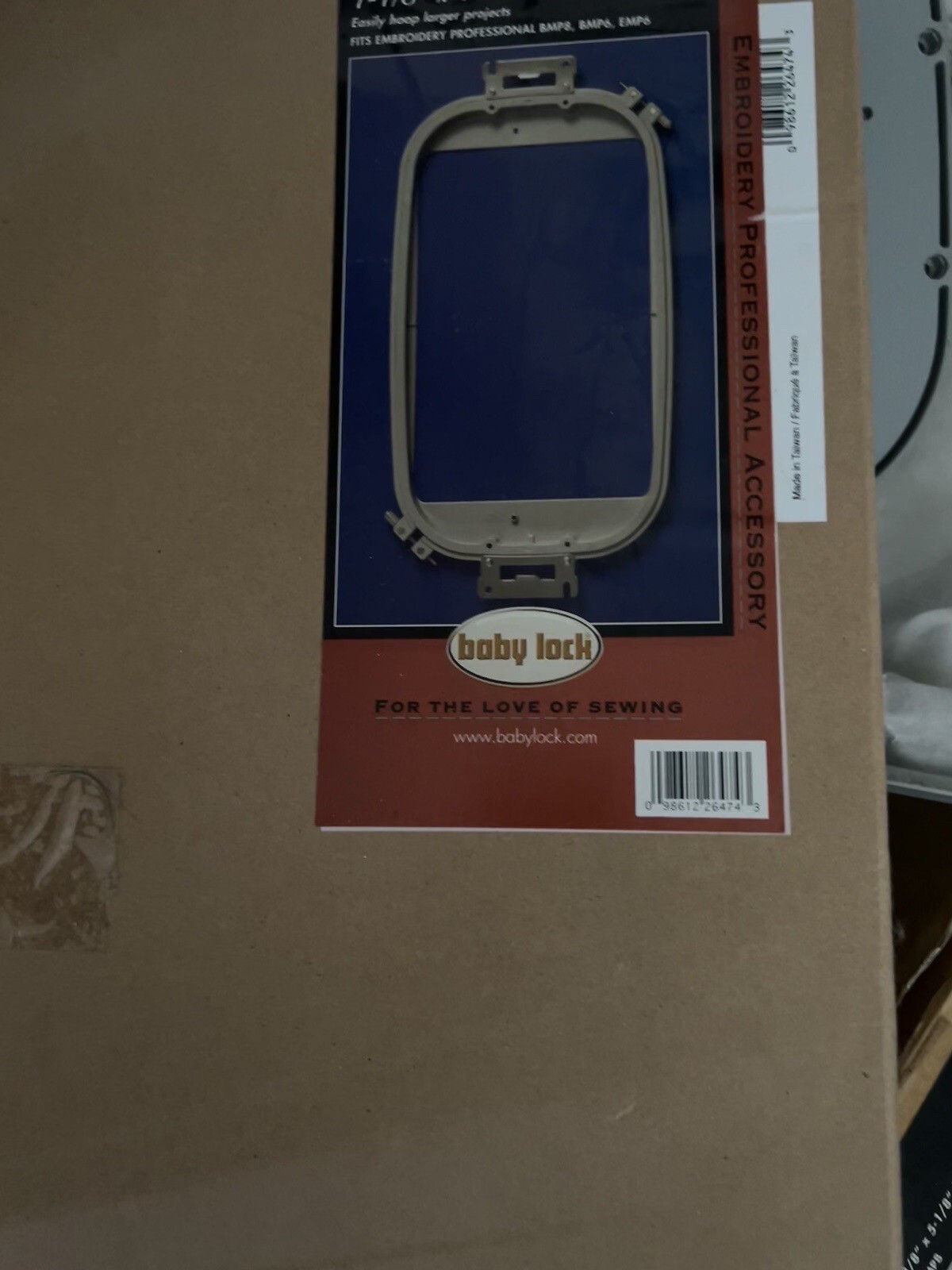 Baby Lock Professional Embroidery Machine BMP8 6 Thread With Hoops