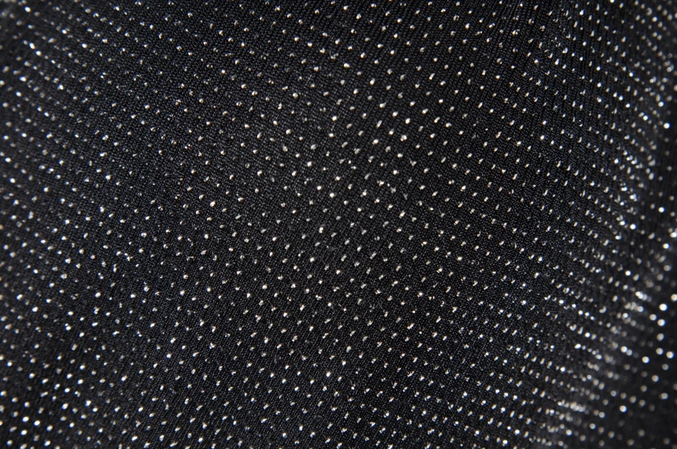 Mini Vestido Balenciaga Mujer Envolvente de Cristal 38 Negro Plata Lentejuelas Volantes Plisado Foto 4 de 4