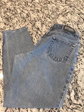 Vintage 90's Gitano Womens 14 Petite Blue Acid Wash High Waist mom Jeans denim
