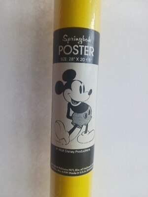 1971 Mickey Mouse Walt Disney Productions Factory Sealed Poster | eBay