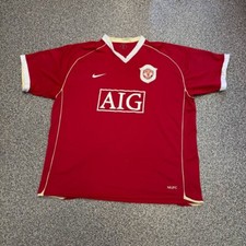 Manchester United Vintage Nike 2006 2007 AIG Home Shirt Jersey Size XL