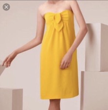 NWT Tory Burch Jada Yellow Strapless Dress Size 2