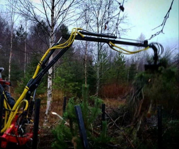 Forstkran, Rückekran, Kran mit Rotator für Dreipunkt, Teleskop, 3,8m, 300Kg, NEU - Bild 4 von 4