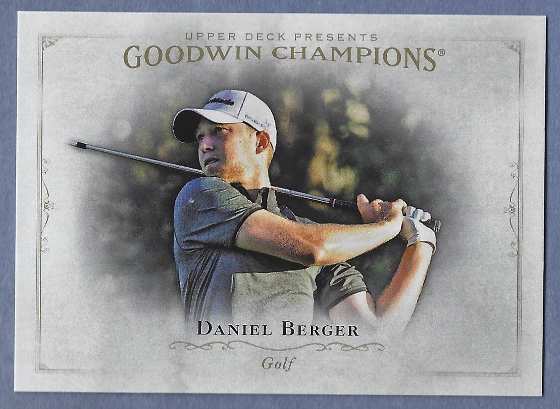 2016 Upper Deck Goodwin Champions #79 Daniel Berger Golf Rookie PGA